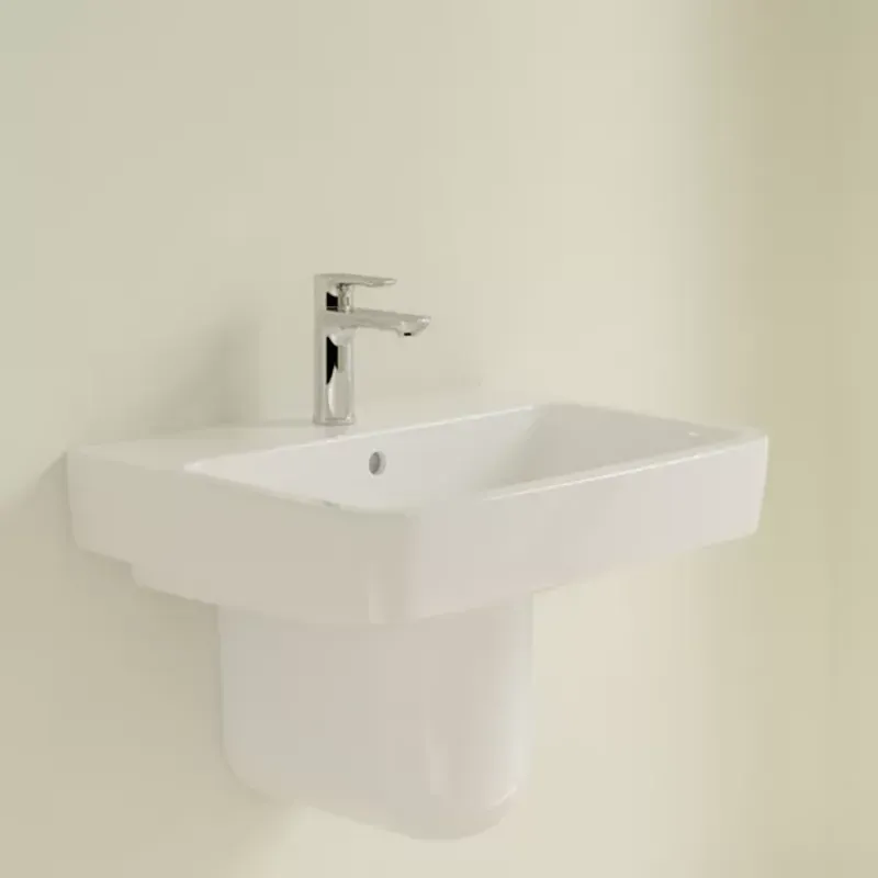 Casa si Gradina - Sanitare - Lavoar baie si accesorii - Lavoare si piedestale - Lavoar suspendat Villeroy&Boch O.Novo 60 cm alb - Infinity.ro