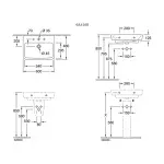 Casa si Gradina - Sanitare - Lavoar baie si accesorii - Lavoare si piedestale - Lavoar suspendat Villeroy&Boch O.Novo 60 cm alb - Infinity.ro
