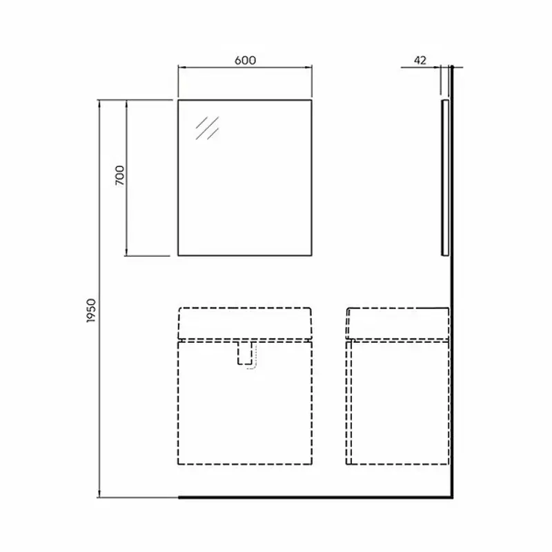 Casa si Gradina - Mobilier - Mobilier baie - Oglinzi baie - Oglinda Kolo Twins 60x70 cm - Infinity.ro