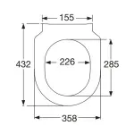 Casa si Gradina - Sanitare - Obiecte sanitare - Accesorii vase de toaleta - Capac wc softclose Villeroy&Boch Avento quick release alb - Infinity.ro