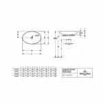 Casa si Gradina - Sanitare - Lavoar baie si accesorii - Lavoare si piedestale - Lavoar pe blat Villeroy&Boch Loop&Friends oval 56 cm alb - Infinity.ro