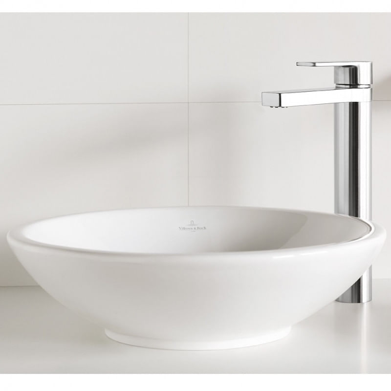 Casa si Gradina - Sanitare - Lavoar baie si accesorii - Lavoare si piedestale - Lavoar pe blat Villeroy & Boch, Loop & Friends, rotund, 43 cm, alb - Infinity.ro