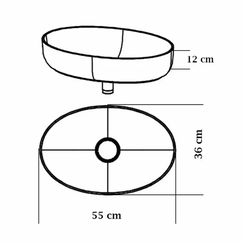 Casa si Gradina - Sanitare - Lavoar baie si accesorii - Lavoare si piedestale - Lavoar pe blat KolpaSan Alexis 55 cm alb - Infinity.ro