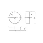 Casa si Gradina - Sanitare - Lavoar baie si accesorii - Lavoare si piedestale - Lavoar pe blat alb Defra Bolia 41 cm - Infinity.ro