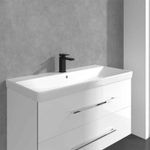 Casa si Gradina - Sanitare - Lavoar baie si accesorii - Baterii sanitare - Baterie lavoar Villeroy & Boch, Architectura Square, fara ventil, negru mat - Infinity.ro