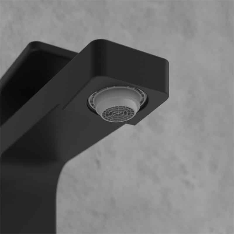 Casa si Gradina - Sanitare - Lavoar baie si accesorii - Baterii sanitare - Baterie lavoar Villeroy & Boch, Architectura Square, fara ventil, negru mat - Infinity.ro