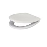 Casa si Gradina - Sanitare - Obiecte sanitare - Accesorii vase de toaleta - Capac WC Cersanit, Terra, din polipropilena, alb - Infinity.ro
