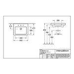 Casa si Gradina - Sanitare - Lavoar baie si accesorii - Lavoare si piedestale - Lavoar Villeroy & Boch, Subway 2.0, 60 cm, alb alpin - Infinity.ro