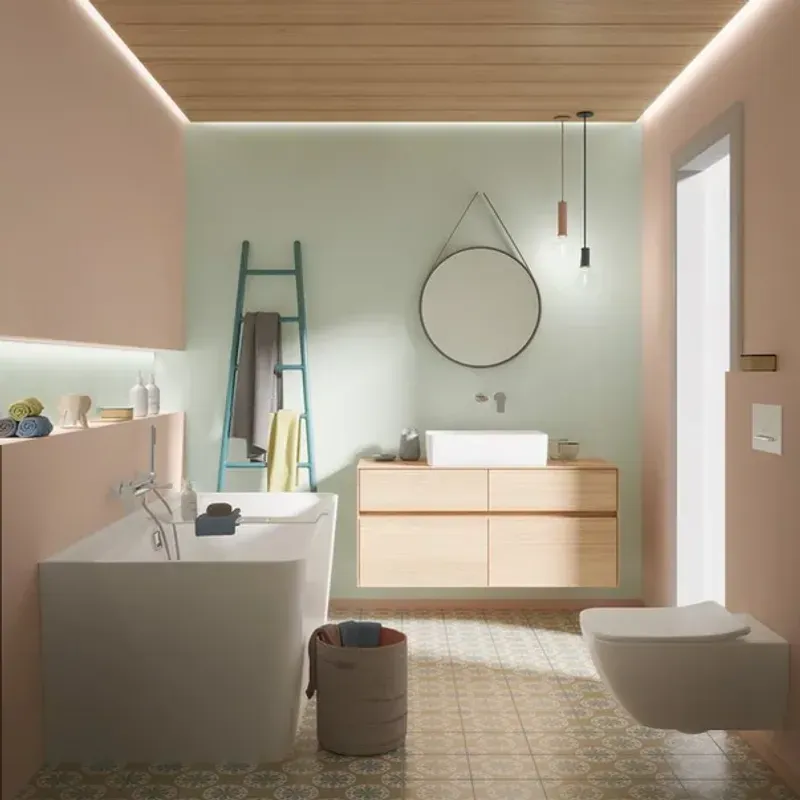 Casa si Gradina - Sanitare - Lavoar baie si accesorii - Lavoare si piedestale - Lavoar pe blat Villeroy&Boch Collaro dreptunghiular 56 cm alb - Infinity.ro