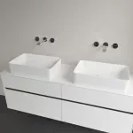 Casa si Gradina - Sanitare - Lavoar baie si accesorii - Lavoare si piedestale - Lavoar pe blat Villeroy&Boch Collaro dreptunghiular 56 cm alb - Infinity.ro