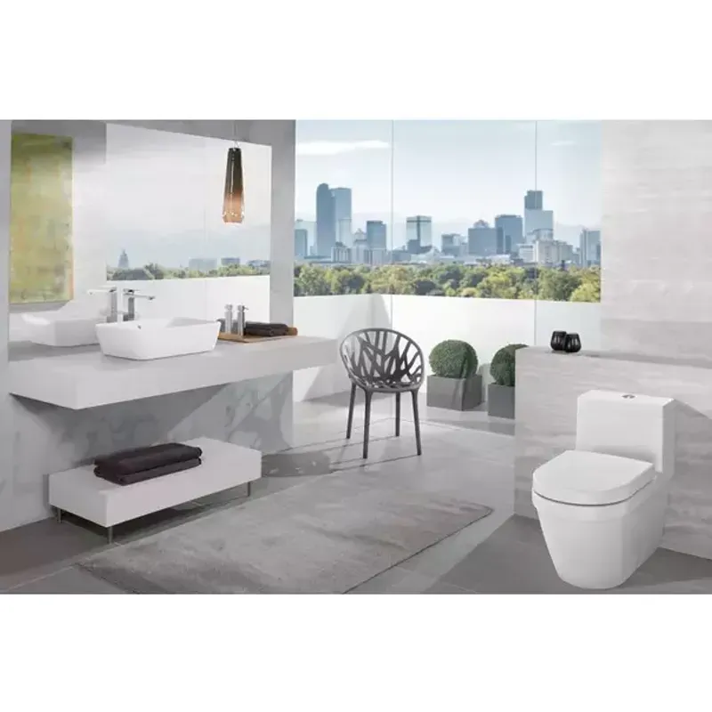 Casa si Gradina - Sanitare - Lavoar baie si accesorii - Lavoare si piedestale - Lavoar pe blat Villeroy&Boch Architectura dreptunghiular finisaj alb lucios 60 cm - Infinity.ro