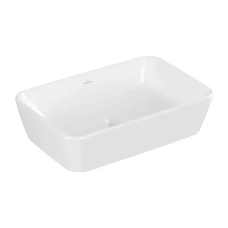 Casa si Gradina - Sanitare - Lavoar baie si accesorii - Lavoare si piedestale - Lavoar pe blat Villeroy&Boch Architectura dreptunghiular finisaj alb lucios 60 cm - Infinity.ro