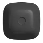 Casa si Gradina - Sanitare - Lavoar baie si accesorii - Lavoare si piedestale - Lavoar pe blat Cersanit Larga antracit mat 38 cm - Infinity.ro