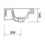 Casa si Gradina - Sanitare - Lavoar baie si accesorii - Lavoare si piedestale - Lavoar slim pentru mobilier, Cersanit, Moduo, 50 x 35 cm, alb - Infinity.ro