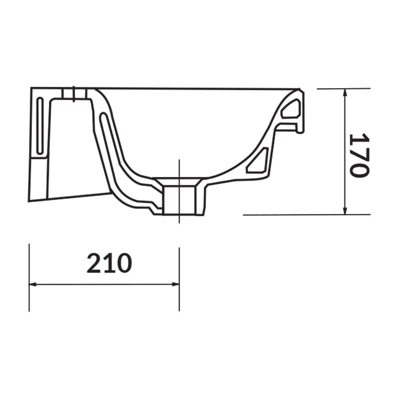 Casa si Gradina - Sanitare - Lavoar baie si accesorii - Lavoare si piedestale - Lavoar slim pentru mobilier, Cersanit, Moduo, 80x38 cm, alb - Infinity.ro