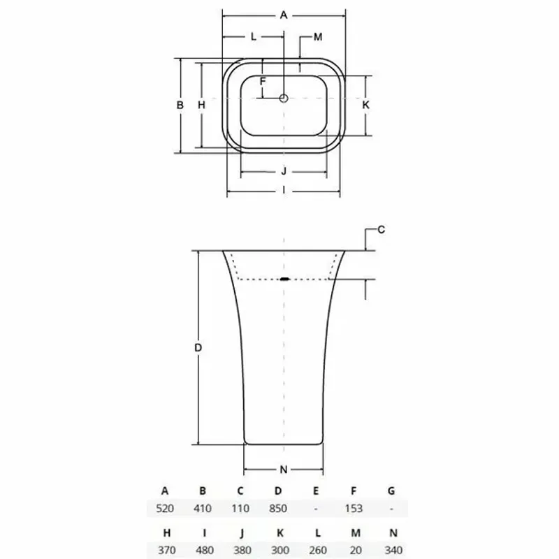 Casa si Gradina - Sanitare - Lavoar baie si accesorii - Lavoare si piedestale - Lavoar pe pardoseala Besco Assos negru cu alb 50x40 cm - Infinity.ro