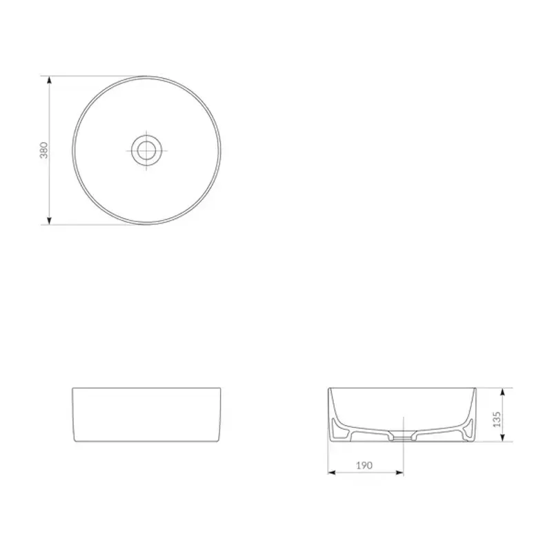 Casa si Gradina - Sanitare - Lavoar baie si accesorii - Lavoare si piedestale - Lavoar pe blat Cersanit Crea alb lucios 38 cm - Infinity.ro