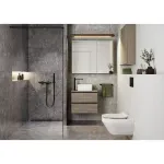 Casa si Gradina - Sanitare - Lavoar baie si accesorii - Lavoare si piedestale - Lavoar pe blat Cersanit Crea alb lucios 35 cm - Infinity.ro