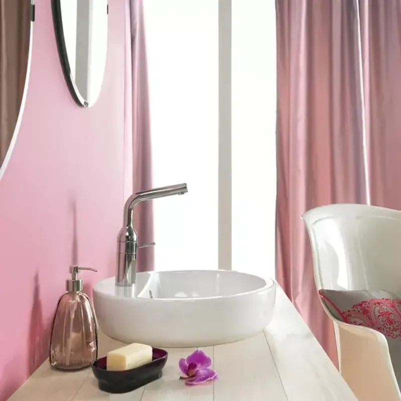 Casa si Gradina - Sanitare - Lavoar baie si accesorii - Lavoare si piedestale - Lavoar pe blat Cersanit Caspia Ring alb lucios 44 cm - Infinity.ro