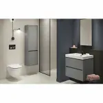 Casa si Gradina - Sanitare - Lavoar baie si accesorii - Lavoare si piedestale - Lavoar pe mobilier Cersanit Crea 60 cm - Infinity.ro