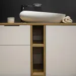 Casa si Gradina - Sanitare - Lavoar baie si accesorii - Lavoare si piedestale - Lavoar pe blat Fluminia Maxi Egg alb 66 cm - Infinity.ro