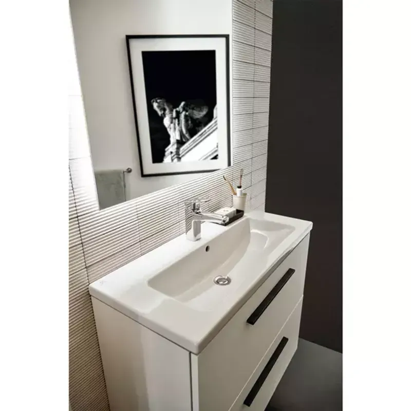 Casa si Gradina - Sanitare - Lavoar baie si accesorii - Lavoare si piedestale - Lavoar suspendat Ideal Standard i.life S alb lucios 81 cm - Infinity.ro