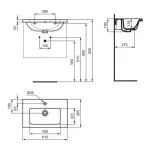 Casa si Gradina - Sanitare - Lavoar baie si accesorii - Lavoare si piedestale - Lavoar suspendat Ideal Standard i.life S alb lucios 61 cm - Infinity.ro