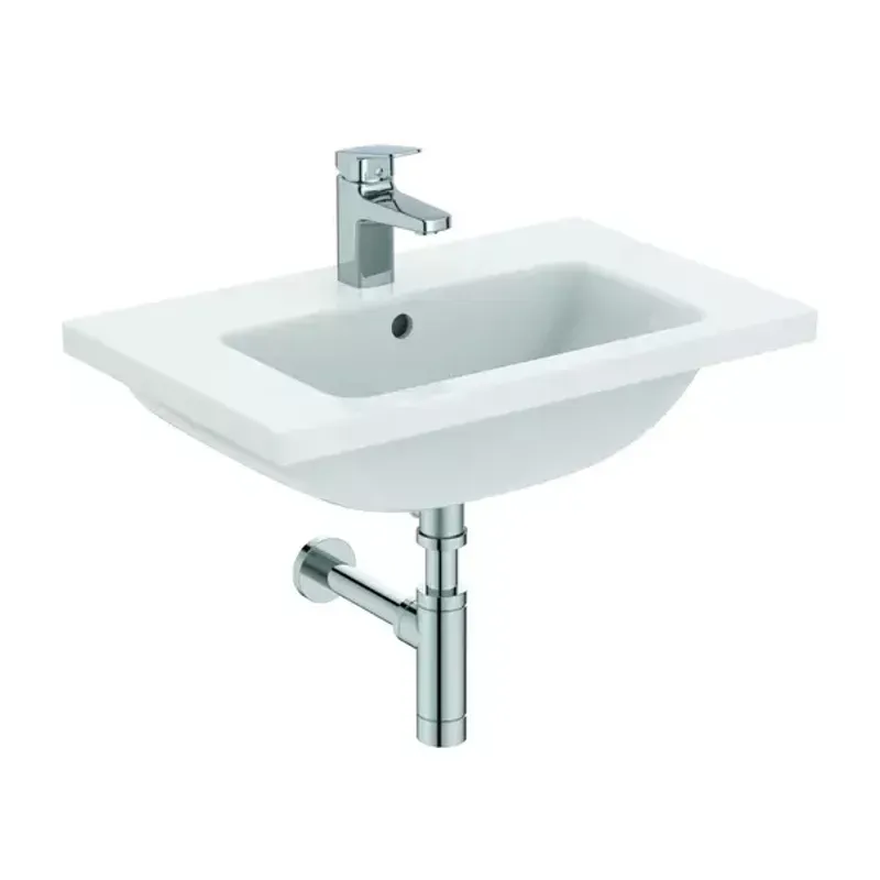 Casa si Gradina - Sanitare - Lavoar baie si accesorii - Lavoare si piedestale - Lavoar suspendat Ideal Standard i.life S alb lucios 61 cm - Infinity.ro