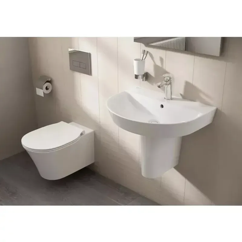 Casa si Gradina - Sanitare - Lavoar baie si accesorii - Lavoare si piedestale - Lavoar suspendat Ideal Standard Connect Air Arc 60 cm alb lucios - Infinity.ro