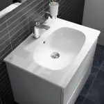 Casa si Gradina - Sanitare - Lavoar baie si accesorii - Lavoare si piedestale - Lavoar pe mobilier Ideal Standard Tesi 62x45 cm - Infinity.ro