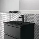 Casa si Gradina - Sanitare - Lavoar baie si accesorii - Lavoare si piedestale - Lavoar pe mobilier Ideal Standard Connect Air 64x46 cm negru mat - Infinity.ro