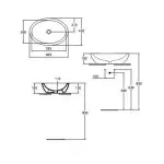 Casa si Gradina - Sanitare - Lavoar baie si accesorii - Lavoare si piedestale - Lavoar pe blat Ideal Standard Strada 60 cm negru mat - Infinity.ro