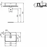 Casa si Gradina - Sanitare - Lavoar baie si accesorii - Lavoare si piedestale - Lavoar pe mobilier Ideal Standard Strada II 50x40 cm - Infinity.ro