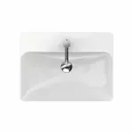 Casa si Gradina - Sanitare - Lavoar baie si accesorii - Lavoare si piedestale - Lavoar pe blat Geberit Variform dreptunghiular cu preaplin 60x45 cm - Infinity.ro