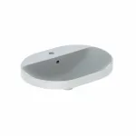 Casa si Gradina - Sanitare - Lavoar baie si accesorii - Lavoare si piedestale - Lavoar incastrat Geberit Variform eliptic cu preaplin 60x45 cm - Infinity.ro