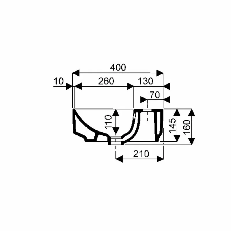 Casa si Gradina - Sanitare - Lavoar baie si accesorii - Lavoare si piedestale - Lavoar pe blat Geberit Variform eliptic cu preaplin 50x40 cm - Infinity.ro