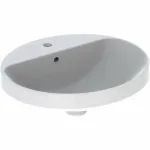 Casa si Gradina - Sanitare - Lavoar baie si accesorii - Lavoare si piedestale - Lavoar semiincastrat Geberit Variform oval cu preaplin 50x45 cm - Infinity.ro