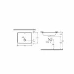 Casa si Gradina - Sanitare - Lavoar baie si accesorii - Lavoare si piedestale - Lavoar sub blat Grohe Cube Ceramic cu PureGuard 50x37 cm - Infinity.ro