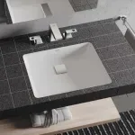 Casa si Gradina - Sanitare - Lavoar baie si accesorii - Lavoare si piedestale - Lavoar sub blat Grohe Cube Ceramic cu PureGuard 50x37 cm - Infinity.ro