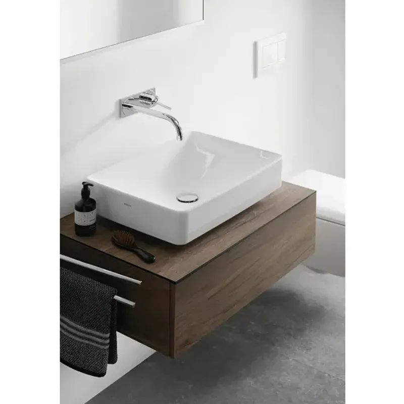 Casa si Gradina - Sanitare - Lavoar baie si accesorii - Lavoare si piedestale - Lavoar pe blat Geberit Variform dreptunghiular fara preaplin 55x40 cm - Infinity.ro