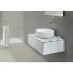 Casa si Gradina - Sanitare - Lavoar baie si accesorii - Lavoare si piedestale - Lavoar pe blat Geberit Variform oval fara preaplin 55x40 cm - Infinity.ro