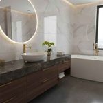 Casa si Gradina - Sanitare - Lavoar baie si accesorii - Lavoare si piedestale - Lavoar pe blat Spectrum, Finta Gold Line, oval, alb-auriu - Infinity.ro