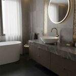 Casa si Gradina - Sanitare - Lavoar baie si accesorii - Lavoare si piedestale - Lavoar pe blat Spectrum, Finta Gold Line, oval, alb-auriu - Infinity.ro