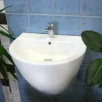 Casa si Gradina - Sanitare - Lavoar baie si accesorii - Lavoare si piedestale - Lavoar suspendat alb Fluminia Andromeda 53 cm - Infinity.ro