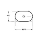 Casa si Gradina - Sanitare - Lavoar baie si accesorii - Lavoare si piedestale - Lavoar pe blat Fluminia My Life alb 61 cm - Infinity.ro