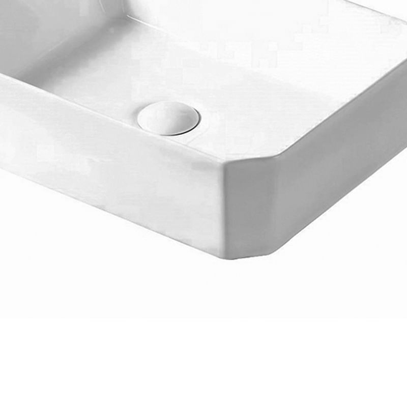 Casa si Gradina - Sanitare - Lavoar baie si accesorii - Lavoare si piedestale - Lavoar pe blat, Fluminia, Corner, dreptunghiular, 50 x 37 cm, alb - Infinity.ro