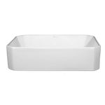 Casa si Gradina - Sanitare - Lavoar baie si accesorii - Lavoare si piedestale - Lavoar pe blat, Fluminia, Corner, dreptunghiular, 50 x 37 cm, alb - Infinity.ro