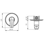Casa si Gradina - Sanitare - Lavoar baie si accesorii - Baterii sanitare - Baterie de dus, Ferro, Metalia 57, crom - Infinity.ro