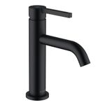 Casa si Gradina - Sanitare - Lavoar baie si accesorii - Baterii sanitare - Baterie lavoar, Kludi, Nova Fonte 100, cu ventil, negru mat - Infinity.ro