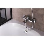 Casa si Gradina - Sanitare - Lavoar baie si accesorii - Baterii sanitare - Baterie cada - dus, Ferro, Vitto Verdeline, crom - Infinity.ro